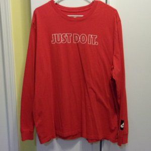 Men's Nike Long Sleeve T-shirt, Red, XXL